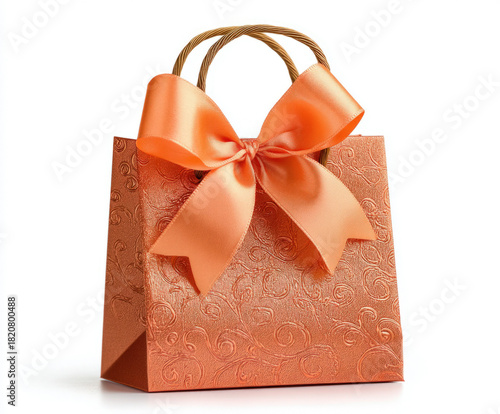 Gift bag isolated on white