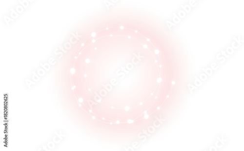 Red Glowing PNG Overlay with Transparent Background