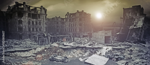 Obraz w ramie apocalyptic sunset.