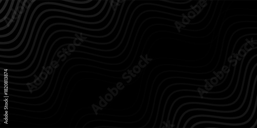 Black oblique straight line background. Masculine dark linear abstract wallpaper. Elegant luxury striped gradient texture. Grey diagonal lines backdrop for flyer, banner, poster, presentation. Vector