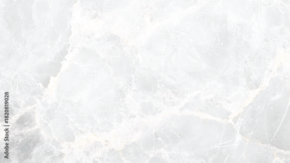 Naklejka premium Abstract light gray marble texture with dark veins isolated on white background