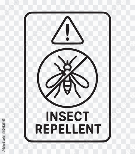 Insect Repellent Warning Signage Pest Control Warning Signage – Insect Repellent Safety Icons