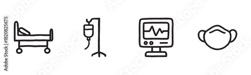 Minimalist black glyph icon set showing the stages of nut butter production, including whole nuts, ground powder, oil extraction, and the final product in a glass jar