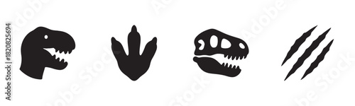 A collection of hand-drawn tribal icons including a spear, djembe drum, traditional hut, feather, and ethnic mask, illustrated in a black and white sketch style with rough brushstrokes