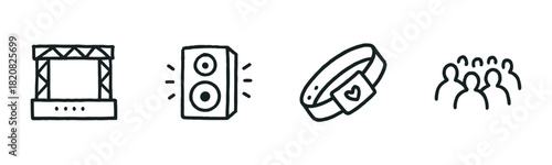 A charming set of winter holiday icons featuring a snowflake, mitten, sled, mug, and pine tree, all illustrated in a simple, hand-drawn blue and black doodle style