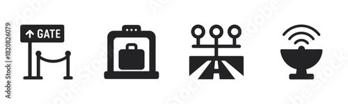 A collection of hand-drawn cooking ingredients including garlic, chili pepper, bell pepper, a salt shaker, and an onion, illustrated in a bold blue and black graphic doodle style