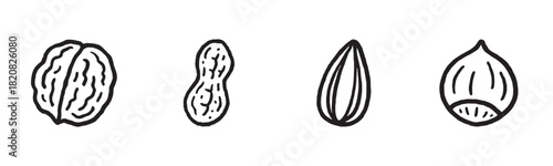 Hand-drawn doodle icons of a candle, chair, wind, and drapes arranged in a row with the text silence, creating a visual rebus or metaphor for tranquility and quiet