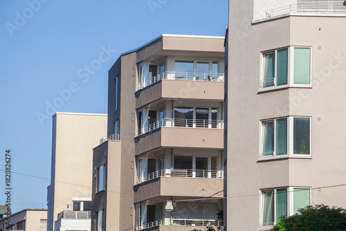 Moderne, monotone wohngebäude, Bremen