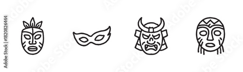 Charming black and white sketch of essential picnic objects, with a wicker basket, fresh sandwiches, apples, grapes, a beverage bottle, and a sun hat arranged in a row