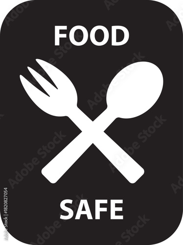 Food Save Label Icon Vector