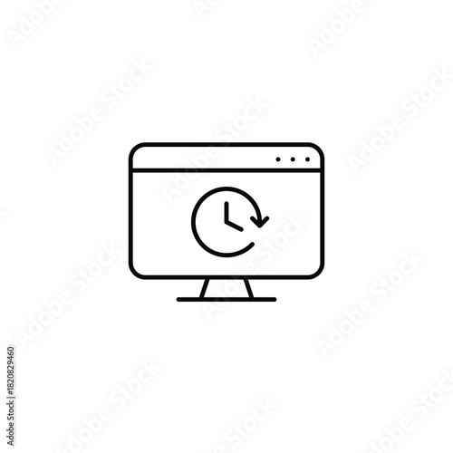 Happy baby boy and lock. Child safety, parental control. Pixel perfect, editable stroke vector icon