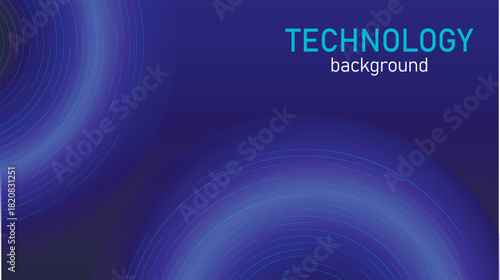 Technology background with moving light particles. Futuristic design template for science, cyberspace, artificial intelligence, development, technology and future. Vector graphic horizontal layout