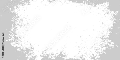 Abstract grunge background design with a vintage frame, texture, and border of black paint splash for a winter snow pattern decoration