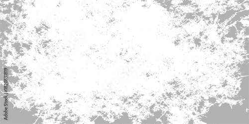 Abstract black and white grunge texture pattern background with a winter snowflake decoration design