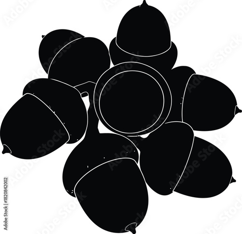 black and white grapes