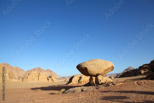 Rock formation at Wadi Rum, Jordan