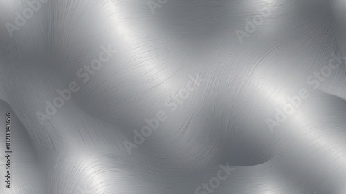 Seamless industrial gradient steel surface combining micro-brushed strokes, faint machining marks, gentle radial vignette and a restrained metallic sheen optimized for wallpaper, textile