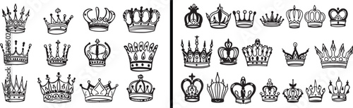 Crown illustration vector, royal emblem design, luxury king crown artwork, hand drawn tiara clipart, monarchy symbol vector, vintage crown drawing, queen crown icon, royal jewelry design, elegant crow