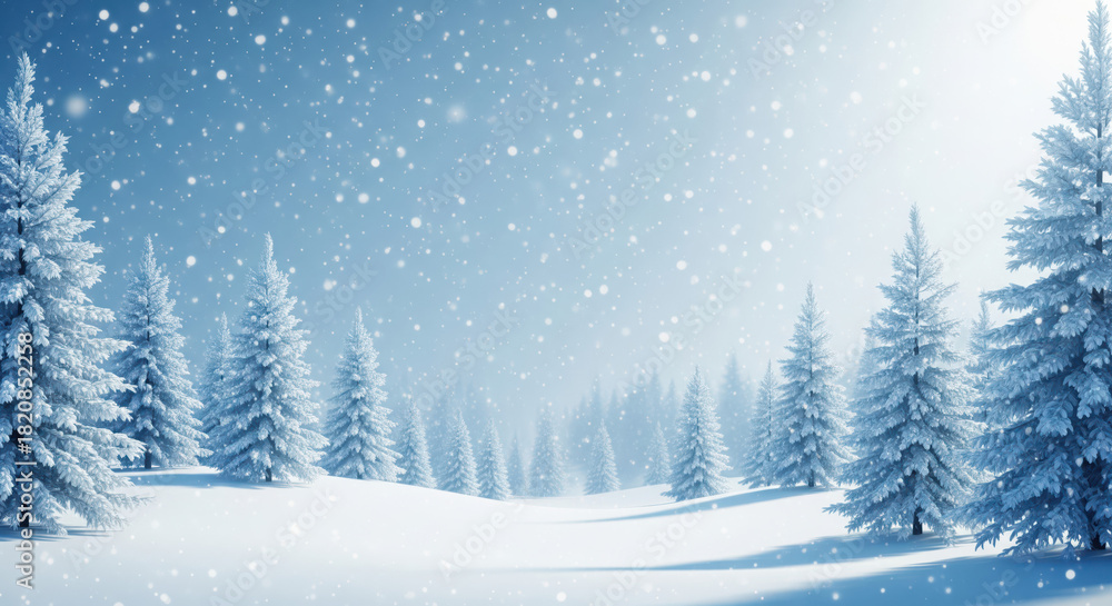 Obraz premium winter landscape with snow