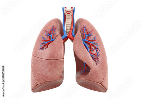 Human Lungs Anatomy Illustration Transparent Background