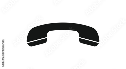 Neck pillow silhouette for travel and comfort rest black and white design silhouette