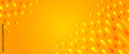 yellow gradient background with line and circle shape. abstract gradient yellow and orange background vector illustration. eps 10