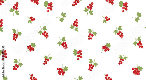 A floral design with berries scattered about.