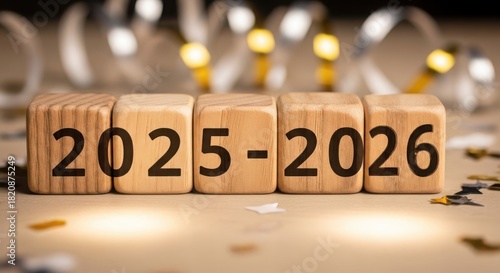 Upcoming new year 2025-2026 celebration concept