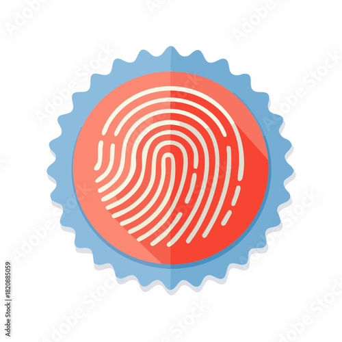 Quality seal showcasing fingerprint, a unique and authentic identifier