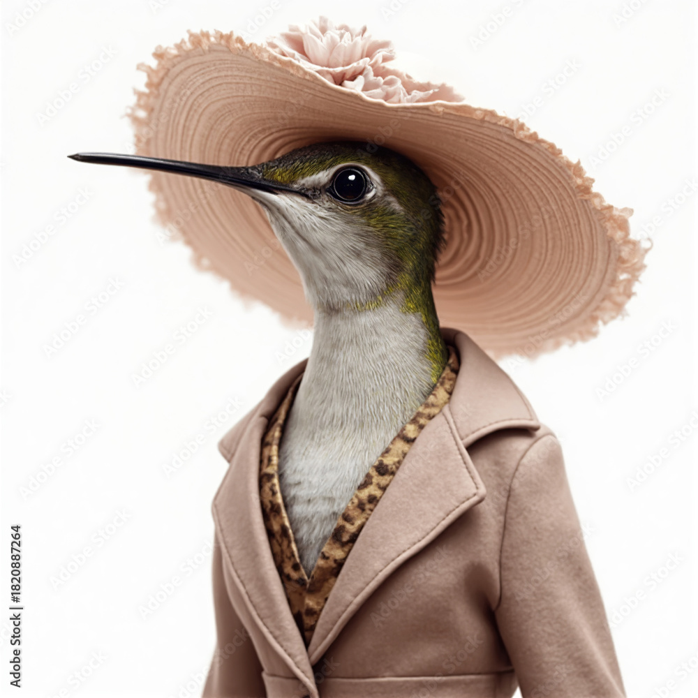 Fototapeta premium Fashion hummingbird image