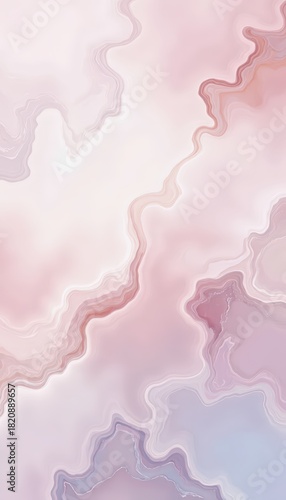 Abstract Marble Texture Background Pink and Purple Swirls white