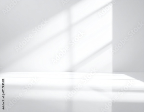 Wallpaper Mural 自然光と影の背景素材　白背景　ミニマル　モダン　美容　ライフスタイル　 Torontodigital.ca