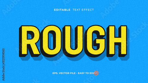 Rough Grainy Noise Block Text Effect