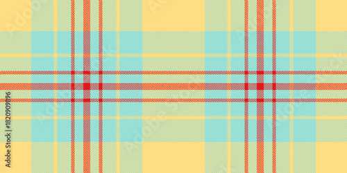Detailed fabric texture with tartan or plaid design in soft, pastel colors. A seamless pattern great for backgrounds, textiles, fashion, or design elements.