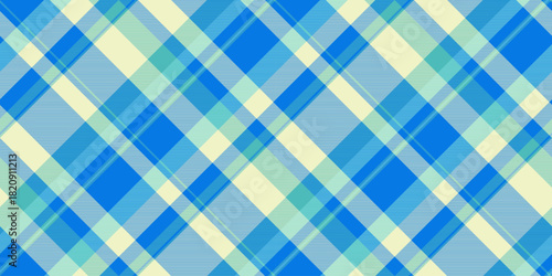 Hispanic texture textile seamless, easter check plaid background. Hipster vector tartan pattern fabric in cyan and light colors.