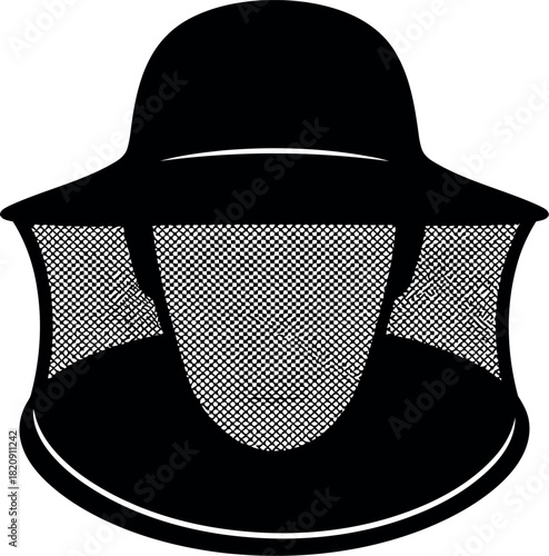 Beekeeper hat protective mesh face guard