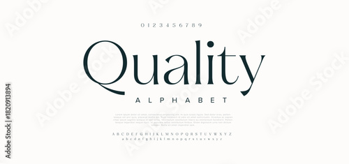Quality , luxury modern Elegant alphabet logo font. Typography elegant style alphabet fonts for beauty, calligraphy, decorative, glamour, boutique, fashion, brand, wedding, vintage design.