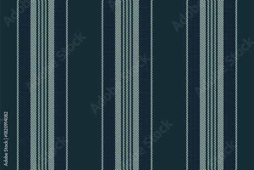 60s fabric background pattern, kid lines stripe seamless. Iconic textile texture vertical vector in dark and light colors.