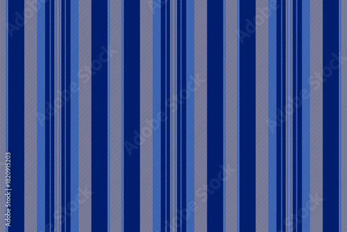 Graphical stripe fabric background, pastel lines texture vertical. Manufacturing textile vector pattern seamless in blue and bisque colors.