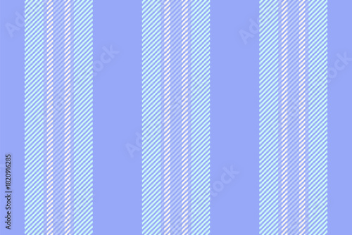 Advertising lines fabric vertical, trade vector background texture. No people stripe textile pattern seamless in blue and light colors.