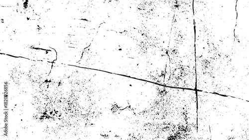 Abstract black and white grunge texture background with distressed surface, scratches, and speckles for overlay effect vector