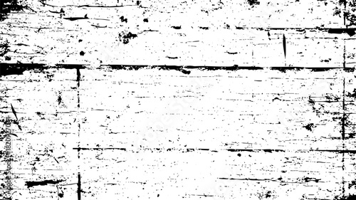 Black and white grunge texture background with distressed overlay effect and horizontal lines vector