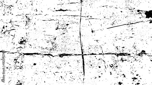Abstract black and white grunge texture background with distressed overlay and rough surface detail vector