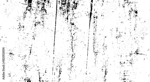 Abstract black and white grunge texture background with distressed vertical lines and speckles vector