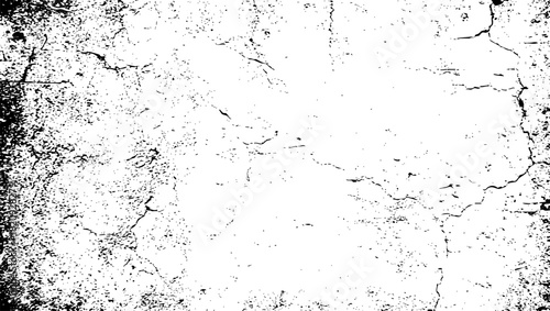 Grunge texture background with black distressed overlay and white empty space for copy vector
