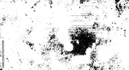 Abstract black and white grunge texture background with distressed overlay effect vector