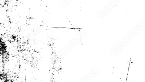Abstract black and white grunge texture overlay with distressed surface and rough particle effect vector