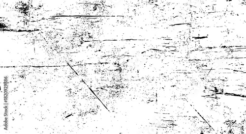 Abstract grunge texture background with black distressed overlay and white space for overlay design vector