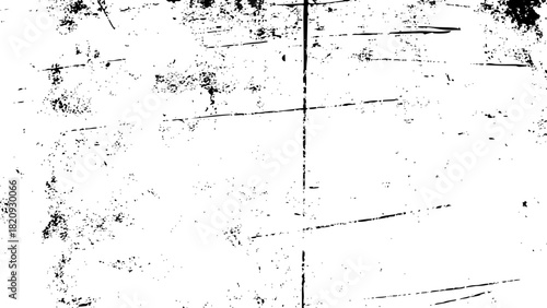 Abstract black and white grunge texture background with distressed overlay and scratch marks vector