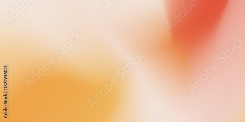 Blurred color gradient background, aesthetic abstract yellow red orange grain gradation texture, modern vector soft peach texture blur abstract background